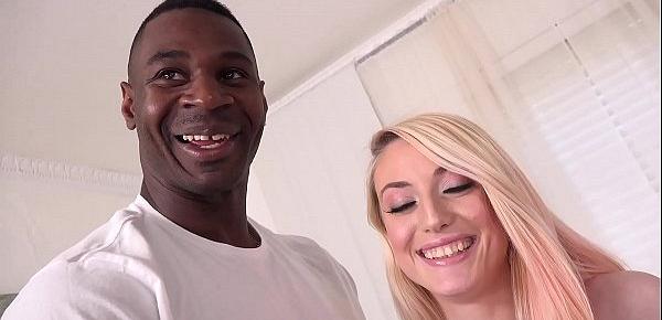  New girl Katra Collins in her first interracial sex
